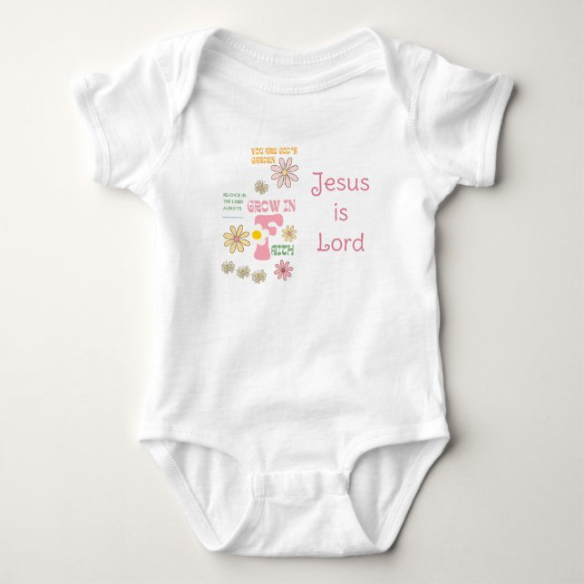 Body Adorable Foi Pastel Rétro Papillon Floral (Devant)