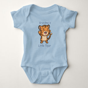 Body Adorable Grand-mère's Little Tiger Custom Blue