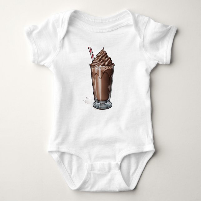 Body Adorable Lait Chocolat Baby Bodysuit (Devant)
