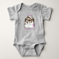 Adorable lapin flop avec tulipe rose