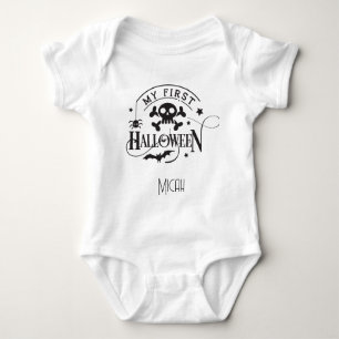Body Adorable "Mon premier Halloween" Nom du monogramme