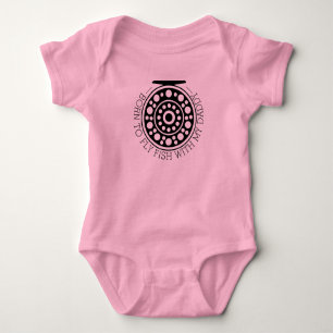Body adorable papa's Little Future Mouche Pêche rose