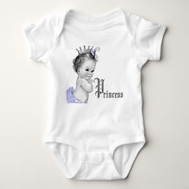 Body Adorable Princesse pourpre Baby Girl Chemises (Devant)