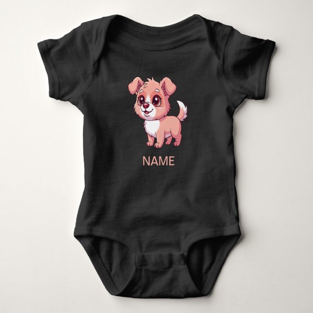 Body Adorable Puppy Baby Bodysuit (Devant)