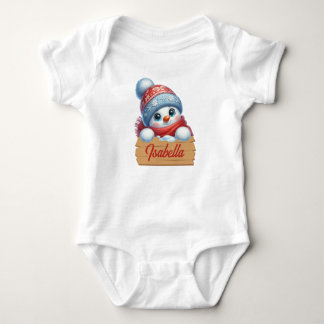 Body Adorable Snowman Baby Bodysuit de Noël