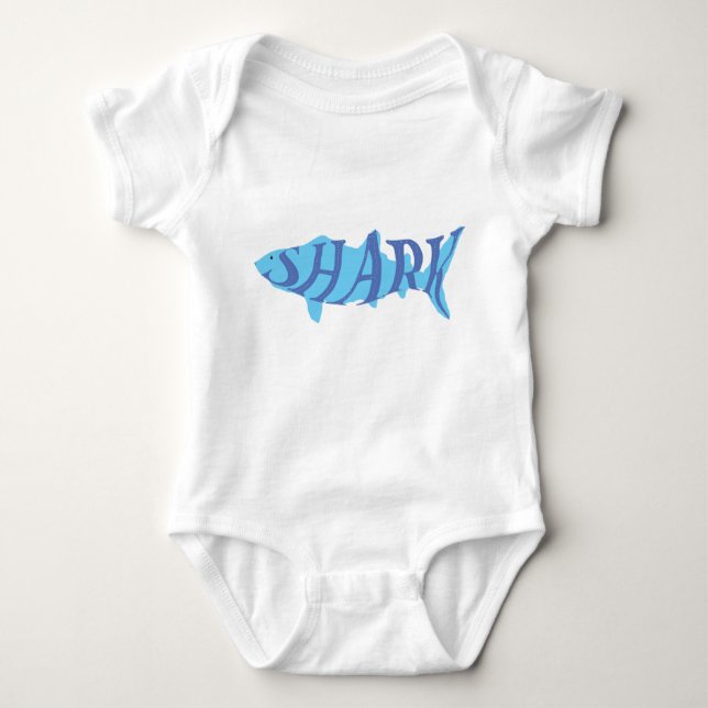 Body Aesthetic Playful Nautical Shark Splash Typography (Devant)