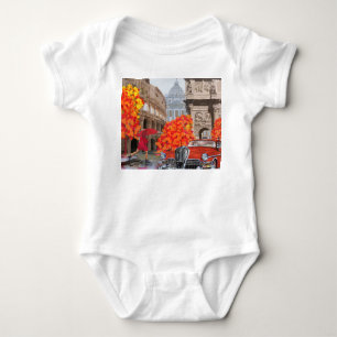 Body Affiche vintage de Rome sous la pluie
