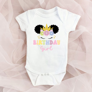 Body Afro Puff Unicorn Anniversaire Girl Party tenue
