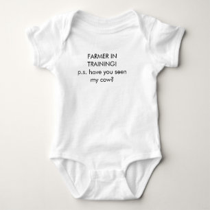 Body Agriculteur dans la chemise de formation (bébé)
