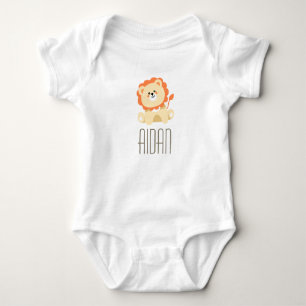 Body Aidan Nom Personnalisé Bébé Garçons Révéler Lion N