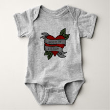 AIMÉ PAR MA MÈRE - tatouage à coeur -