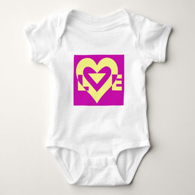 Body Aimer Jaune sur violet (Devant)