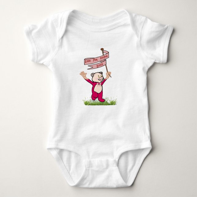 Body Aimez-vous maman Bear Baby Bodysuit (Devant)