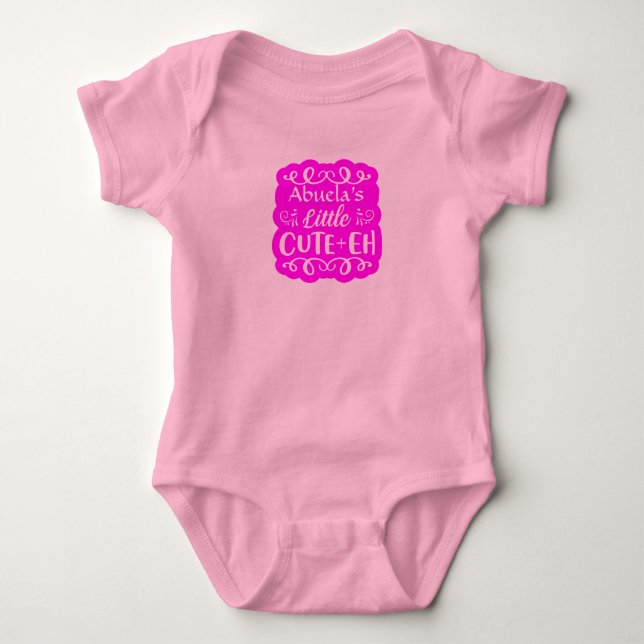 Body Ajouter un nom Petite fille rose mignonne de grand (Devant)