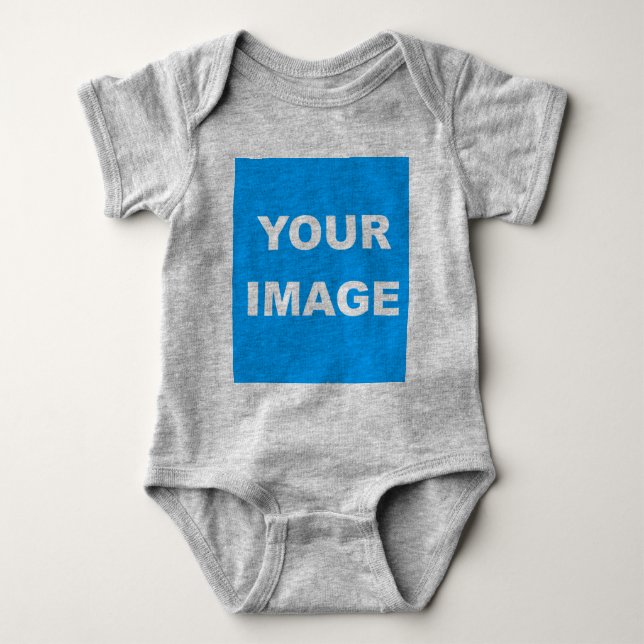 Body Ajouter Votre Image Photo Logo Photo Heather Grey (Devant)
