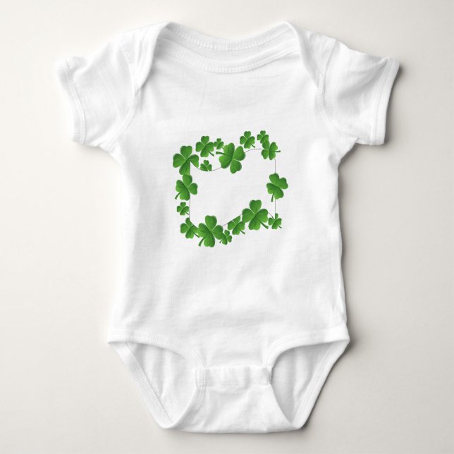 Body Ajoutez votre texte, conception de shamrock (Devant)