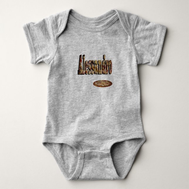 Body Alessandro, Nom, Logo Fait De Pizza, (Devant)