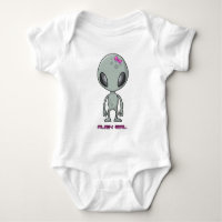 Alien fille gris et rose