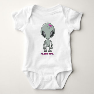 Body Alien fille gris et rose