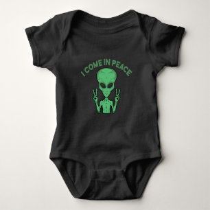 Body Alien Vert Je Viens En Paix OVNI Extraterrestre