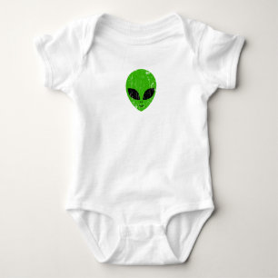 Body alien vert tête pour science-fiction extraterrest