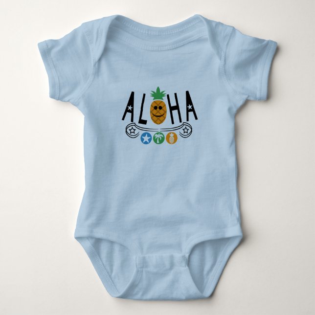 Body Aloha Pineapple Design - Bodysuit Baby Jersey (Devant)