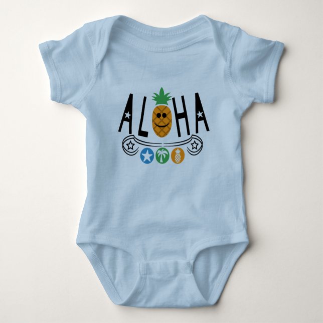 Body Aloha Pineapple Design - Bodysuit Baby Jersey (Devant)