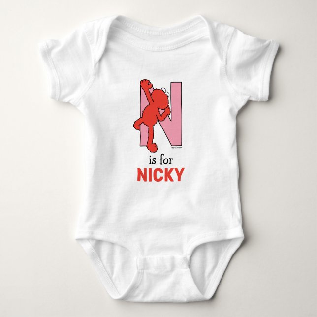Body Alphabet d'Elmo | N Rose (Devant)