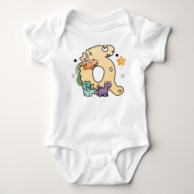 Body Alphabet Dino pour Bébés dont le Nom Commence par  (Devant)