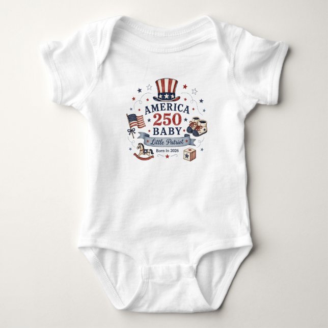 Body America 250 Bébé / Petit Patriote (Devant)