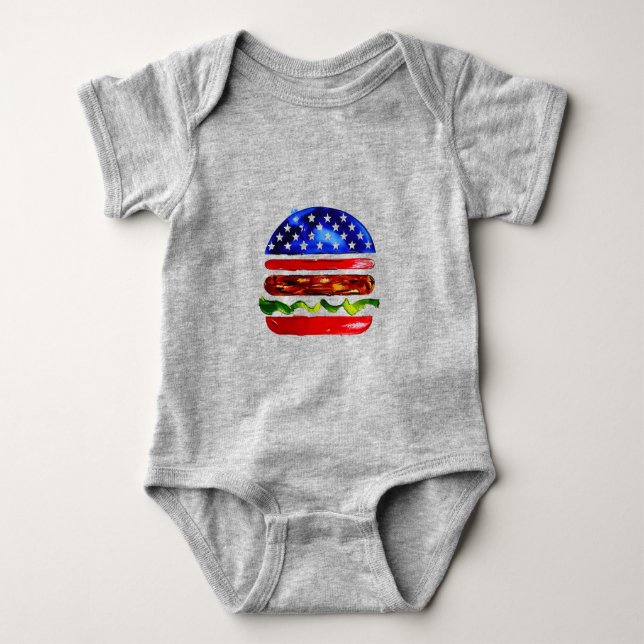 Body America Burger (Peinture Blanche No. 5) (Devant)