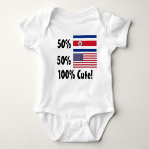 Body Américain de Rican 50% de côte de 50% 100% mignon