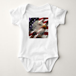 Body American Eagle Drapeau Costume corporel bébé