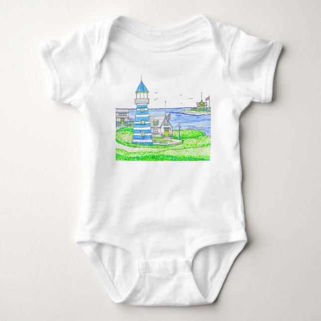 Body Americana 2 Phare Baby One Piece (Devant)