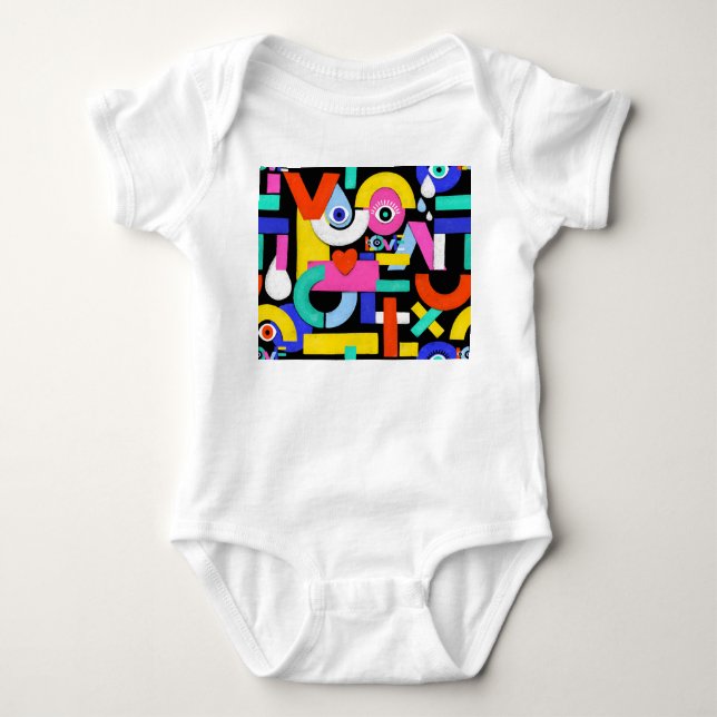 Body Amour Abstrait, yeux : motif coloré (Devant)