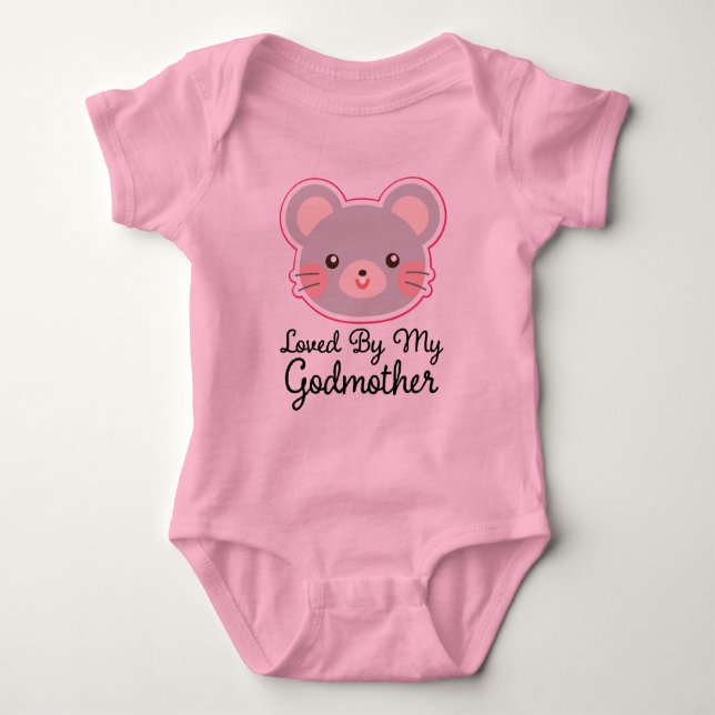 Body Amoureux De Ma Godmère Baby Girl T-shirt (Devant)