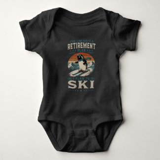 Body Amoureux du ski rétro Manchot Gentoo Art de sports