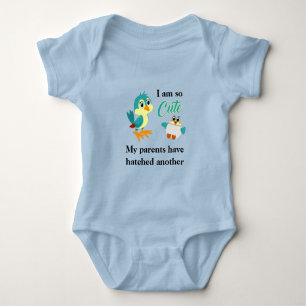Body Amusant frère plaisanterie Baby Bird Faire-part