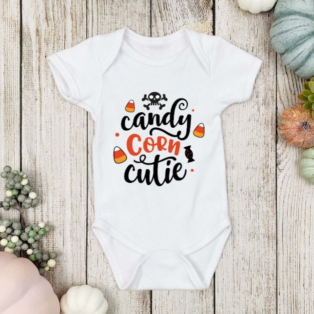 Body Amusant Halloween Candy Corn Cutie Nom bébé Corps  (Créateur téléchargé)