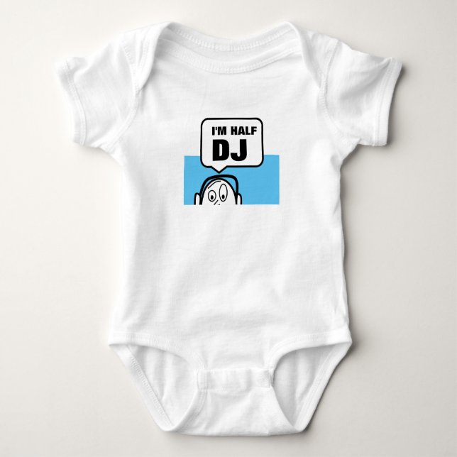 Body Amusant je suis demi-DJ Baby Bodysuit Cadeau (Devant)