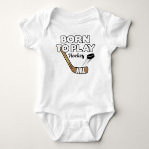 Body Amusant né pour jouer au bébé de hockey