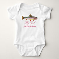 Amusante maman de pêche à la truite arc-en-ciel