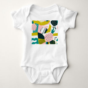 Body Ananas Abstrait : Patchwork coloré sans fil