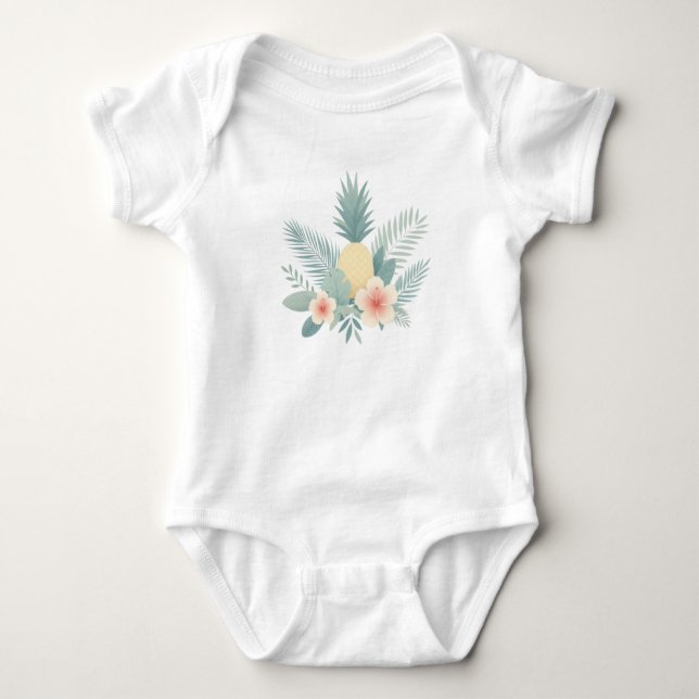 Body Ananas floral & Hawaiian (Devant)