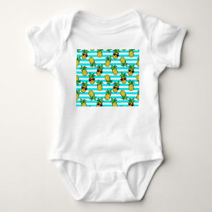 Body Ananas Tropical : Motif de lunettes de soleil Retr