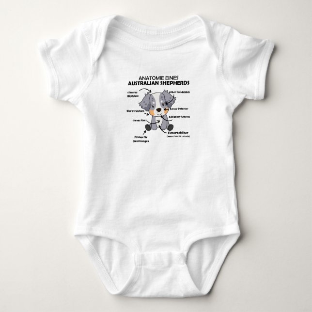 Body Anatomie D'Un Berger Australien Chiens Doux (Devant)