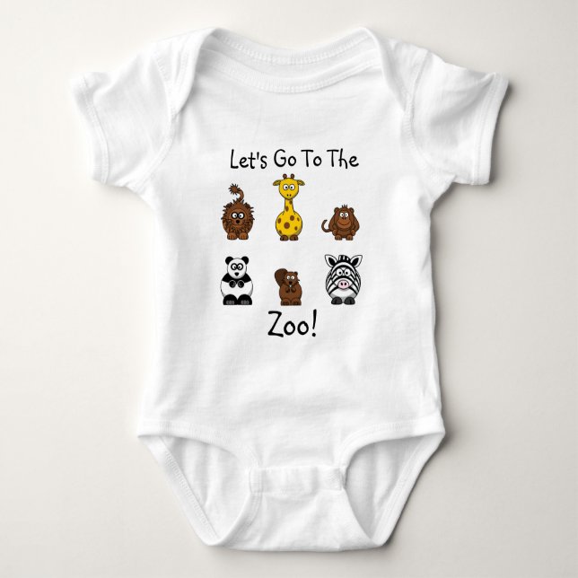 Body Animaux bébé de zoo et T-shirt des enfants (Devant)