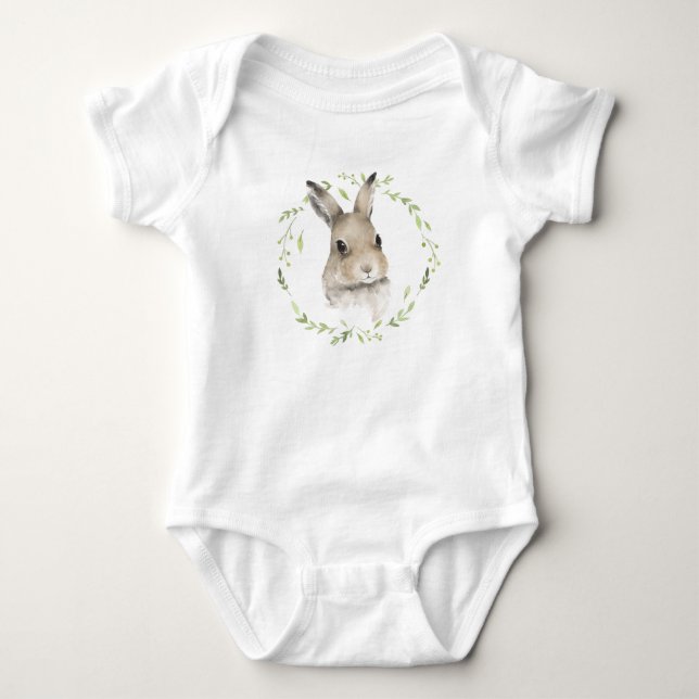 Body Animaux de forêt Lapin de aquarelle Simple (Devant)