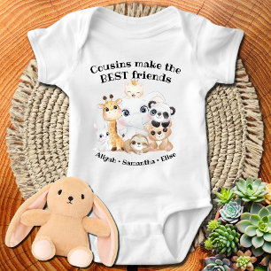 Body Animaux Mignons Cousins Font les Meilleurs Amis Pe