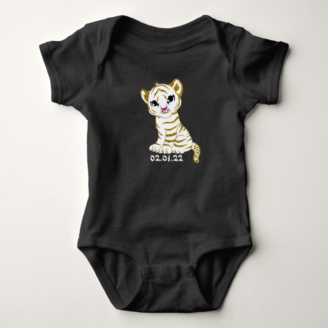 Body Année du Tigre Baby Bodysuit (Devant)